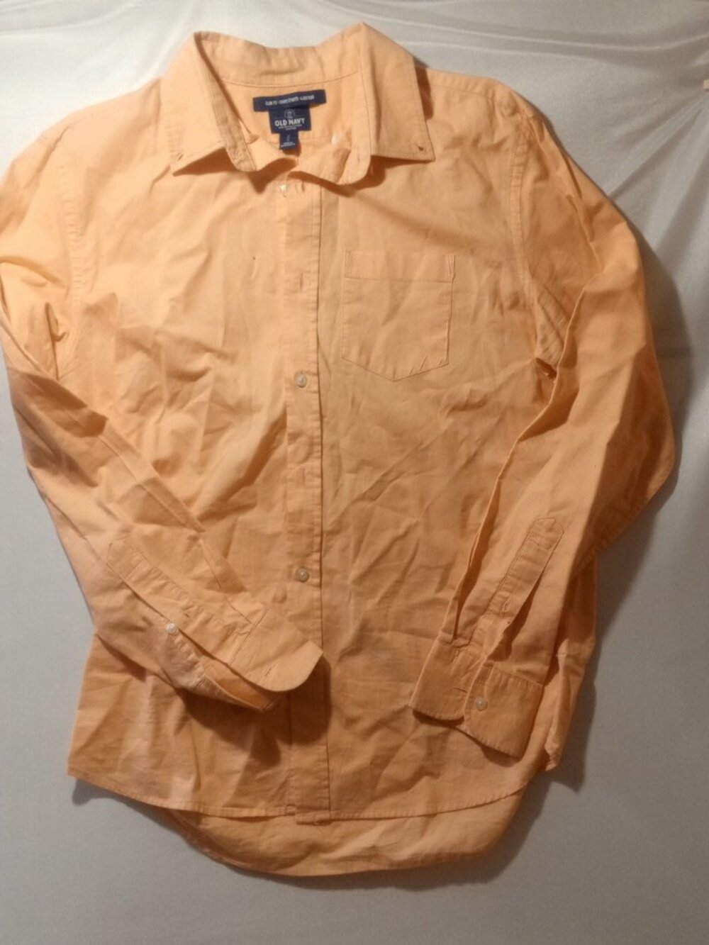 Old Navy peach Slim Fit Button-up Shirt Size Medium
